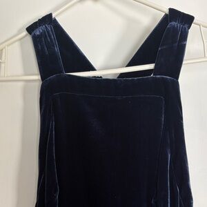 Anthropologie, gorgeous blue velvet dress, size XS